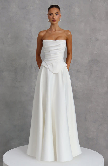 Robe Longue Mira - Ivoire