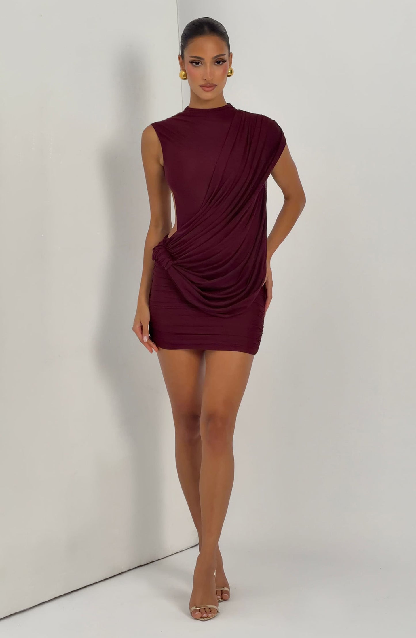 Robe Courte Courte - Cerise laquée
