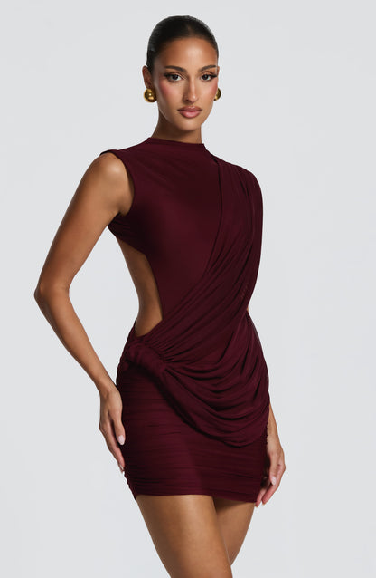 Robe Courte Courte - Cerise laquée