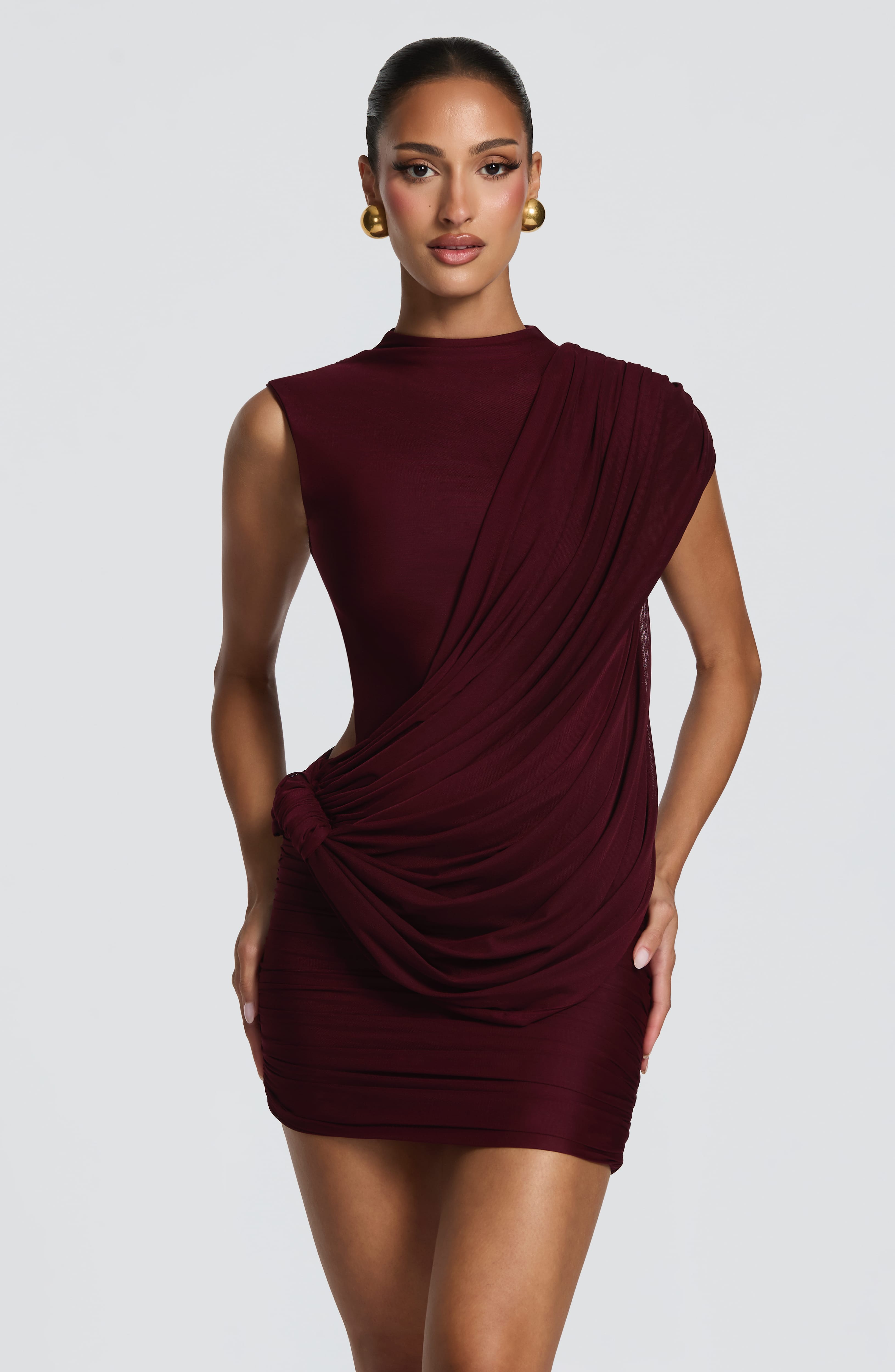 Robe Courte Courte - Cerise laquée
