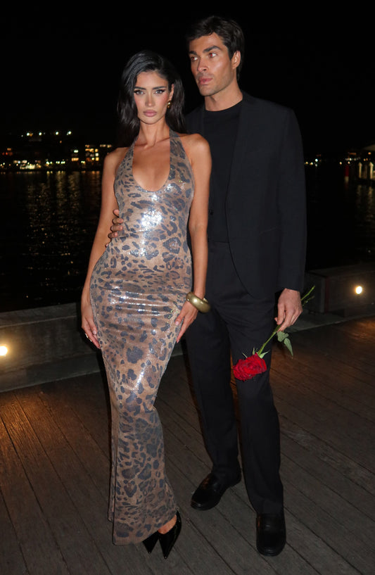 Sequin Leopard Print