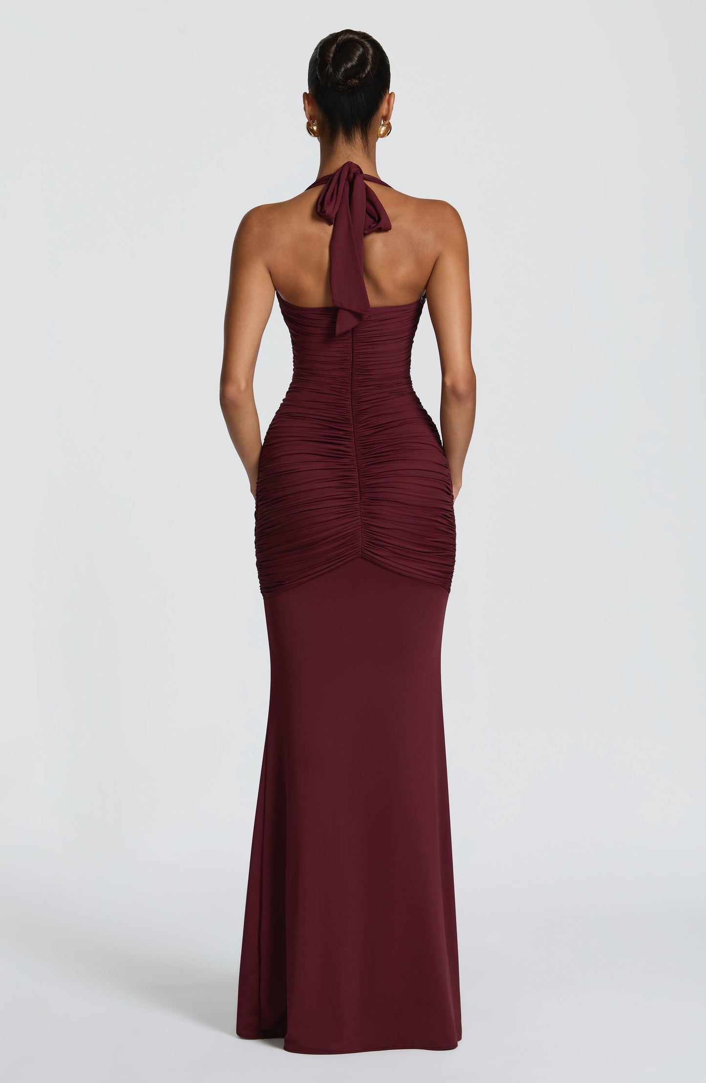 Robe Longue Longue - Cerise laquée