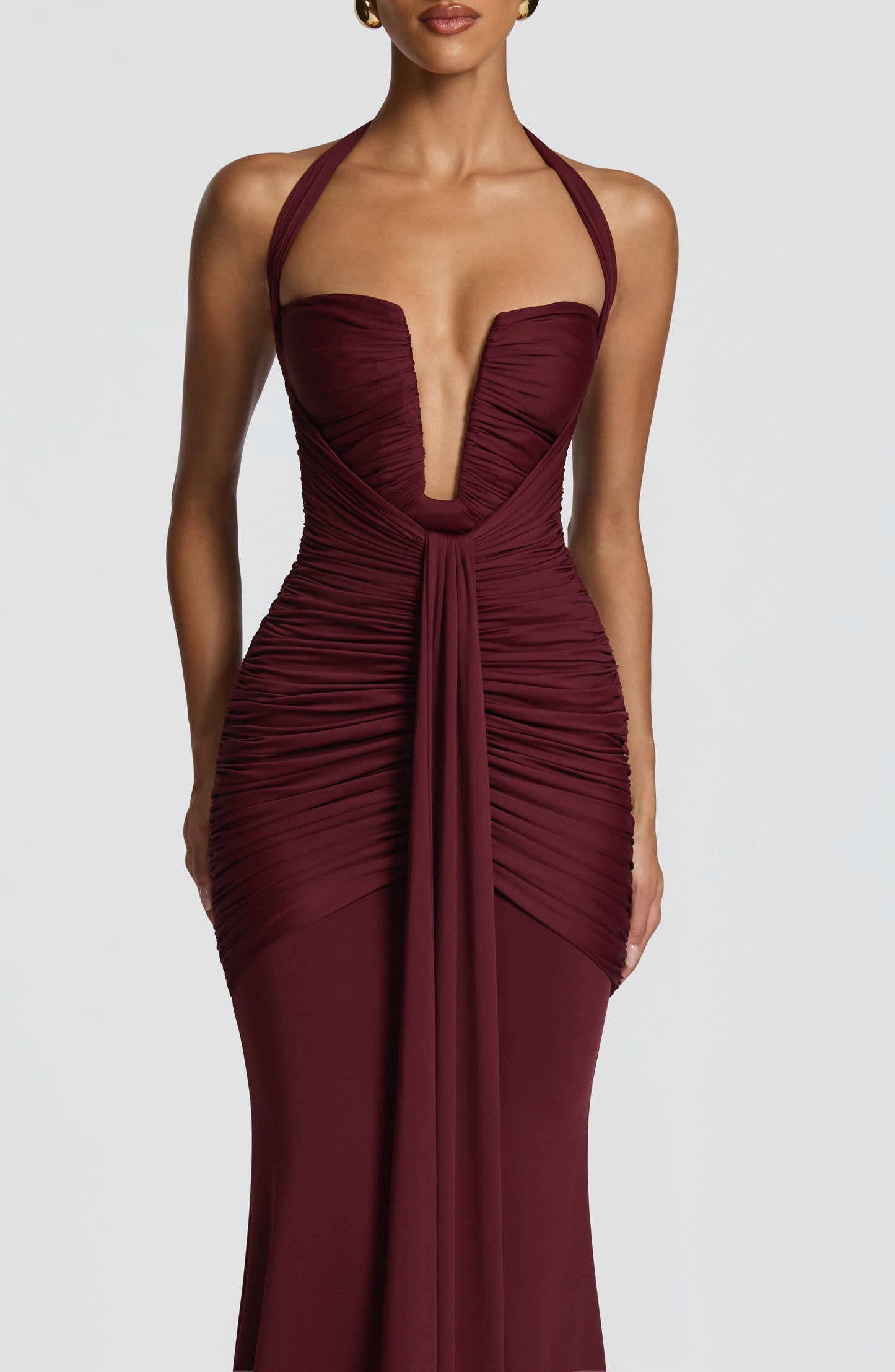Robe Longue Longue - Cerise laquée