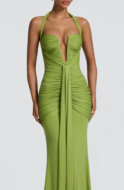 Robe Longue Longue - Vert olive