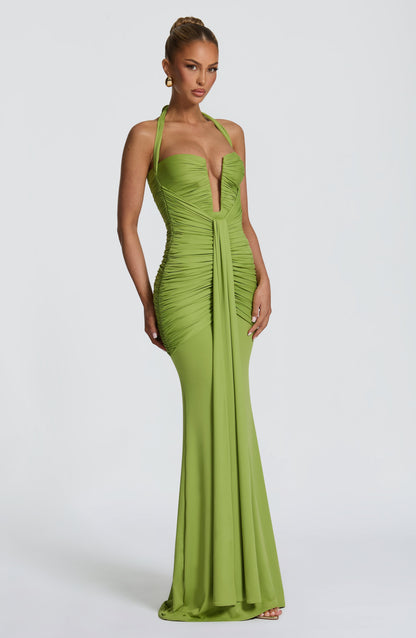 Robe Longue Longue - Vert olive