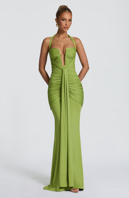 Robe Longue Longue - Vert olive