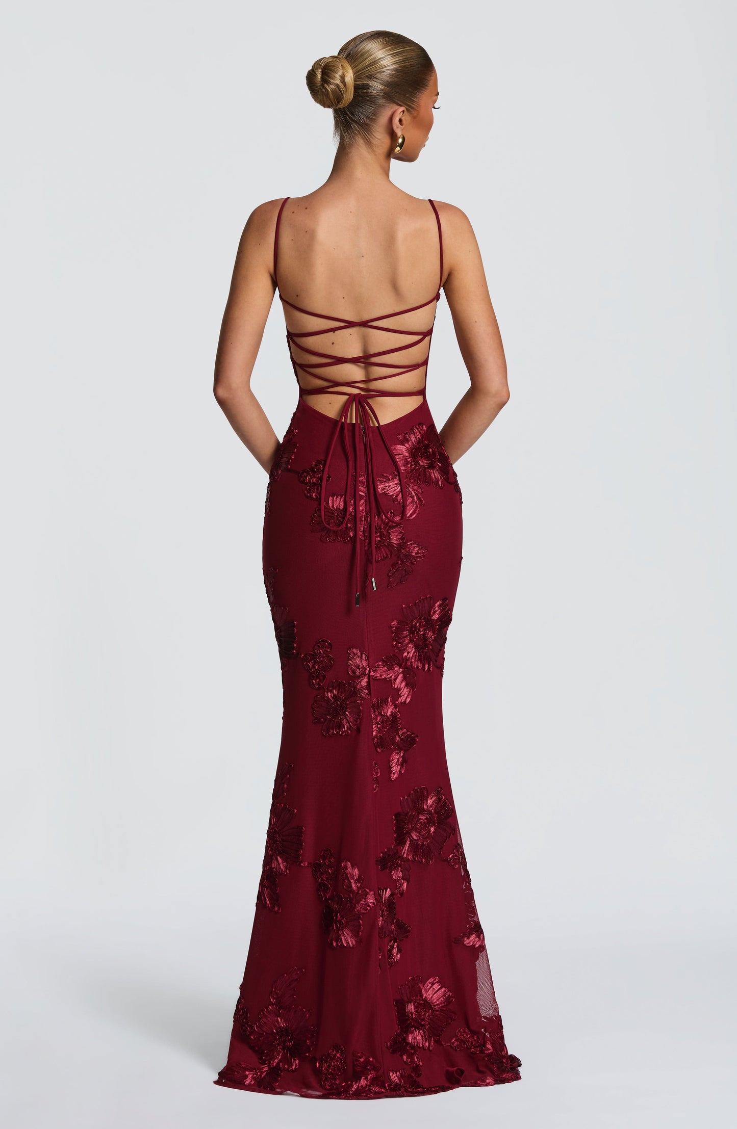 Robe Longue Nefertiti - Bourgogne