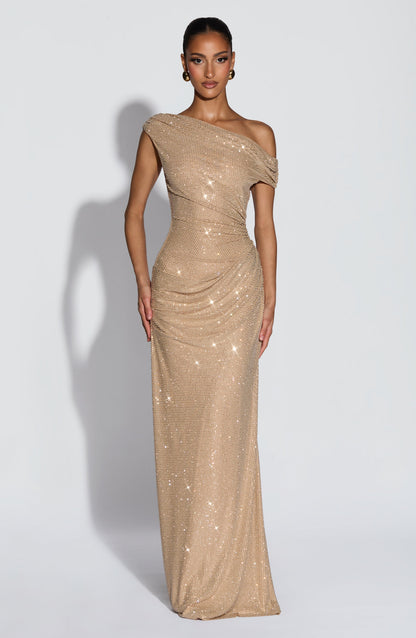 Robe Longue Ottilie - Doré