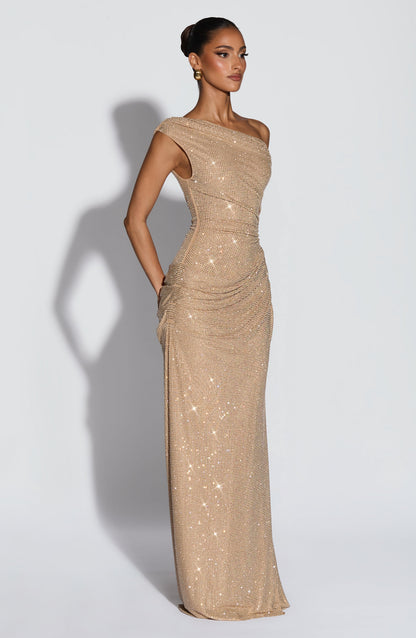 Robe Longue Ottilie - Doré
