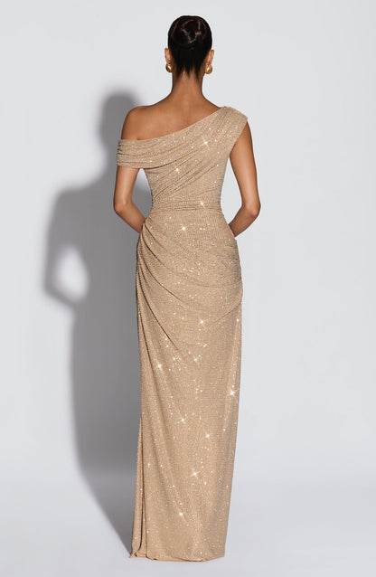 Robe Longue Ottilie - Doré