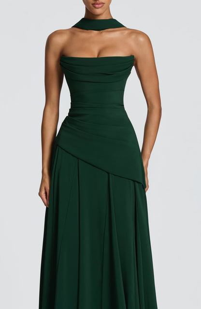 Robe Longue Patricia - Vert Émeraude