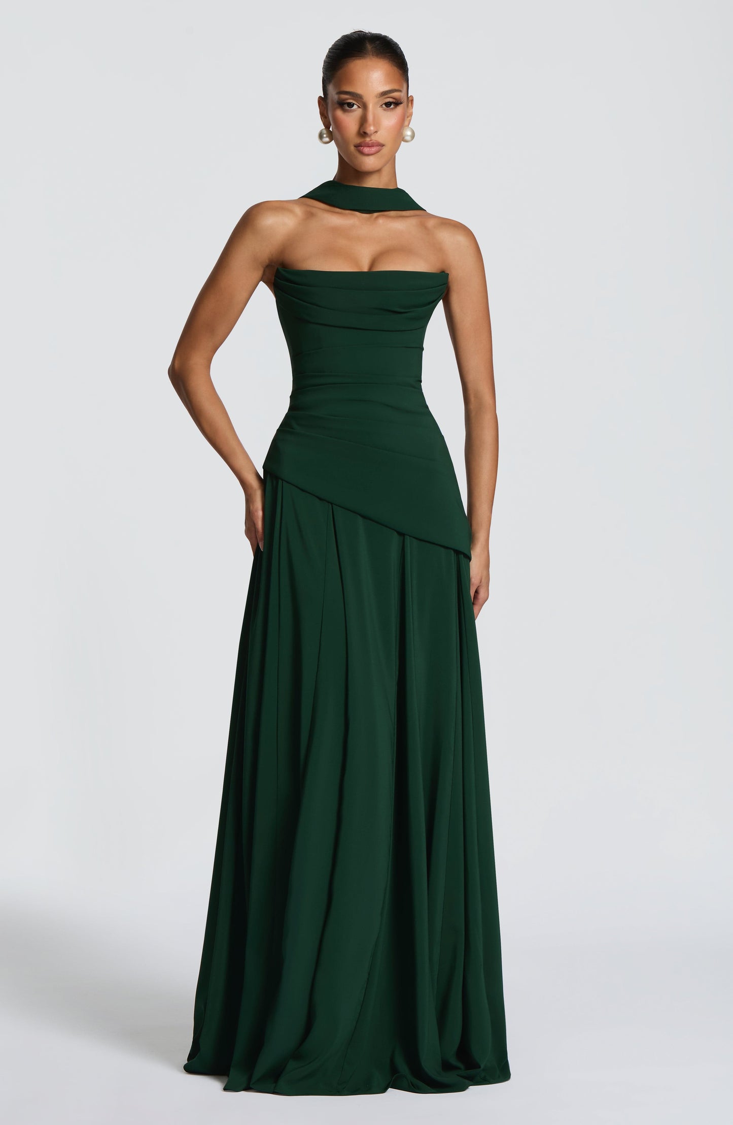 Robe Longue Patricia - Vert Émeraude