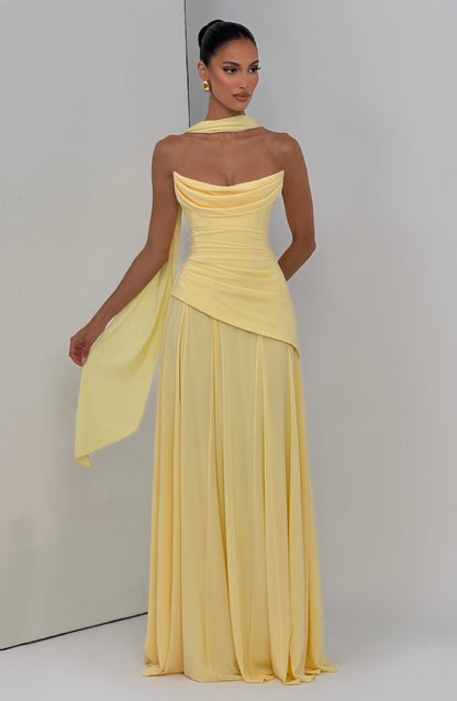 Robe Longue Patricia - Jaune Citron