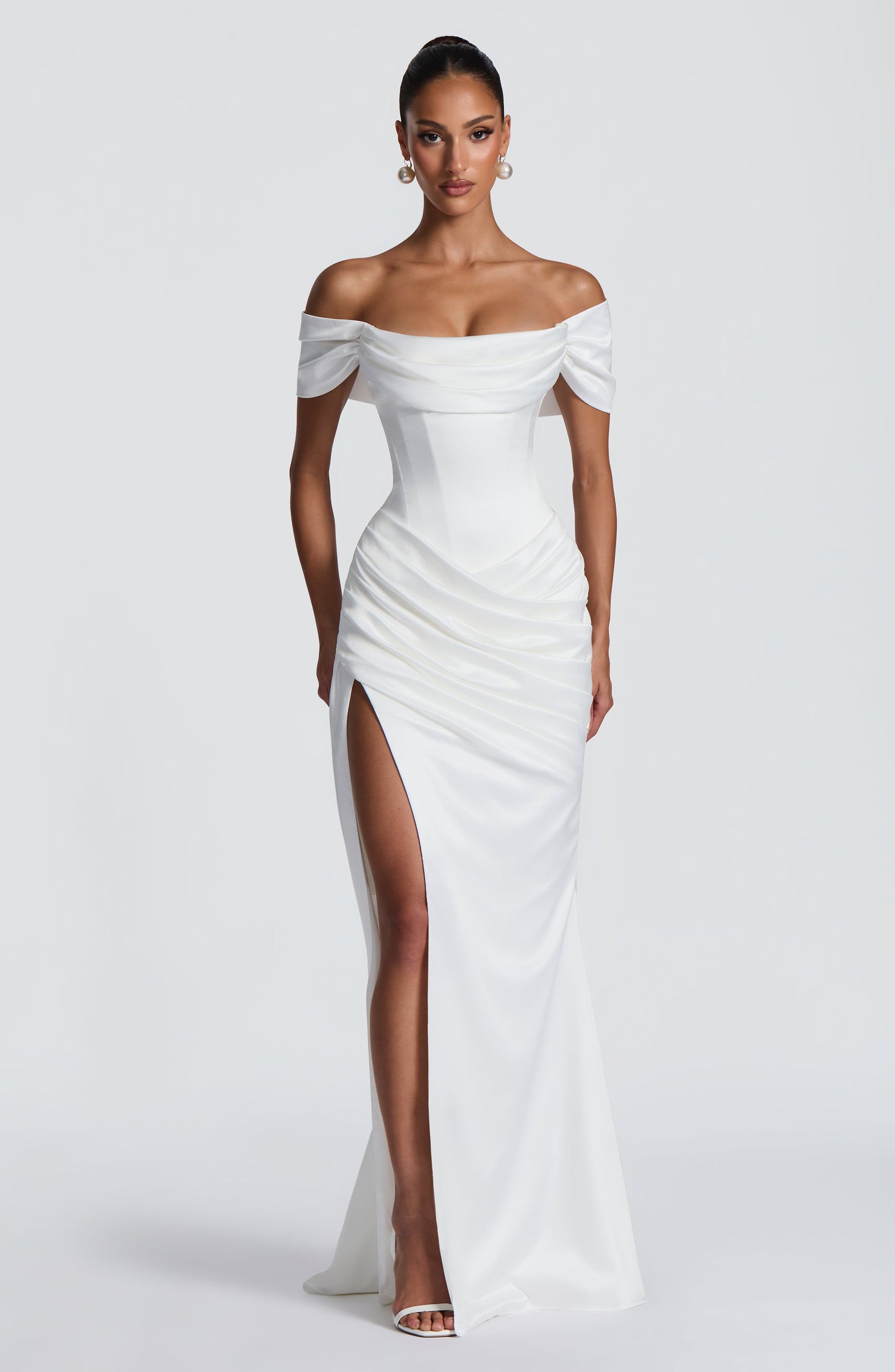 Robe Longue Riona - Ivoire