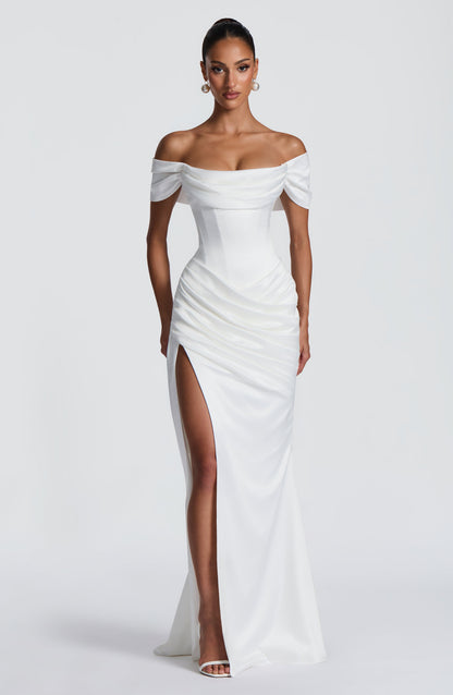 Robe Longue Riona - Ivoire