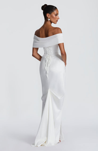 Robe Longue Riona - Ivoire