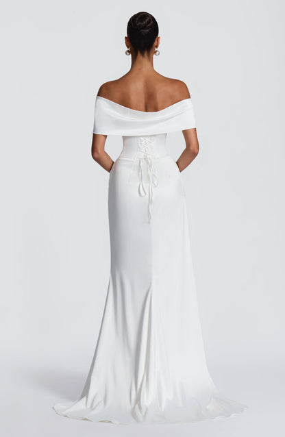 Robe Longue Riona - Ivoire
