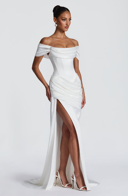 Robe Longue Riona - Ivoire