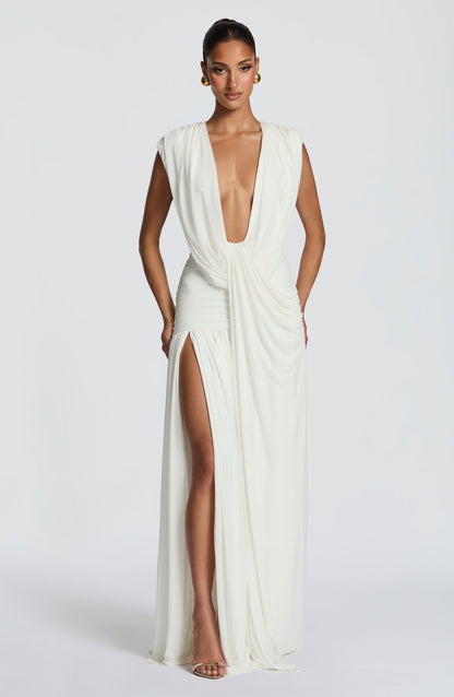 Robe Longue Longue - Ivoire