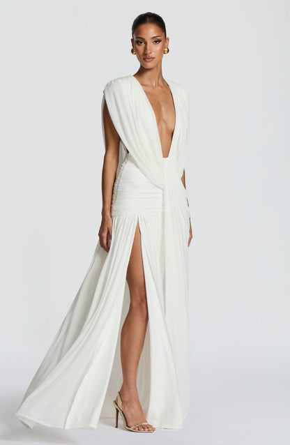 Robe Longue Longue - Ivoire