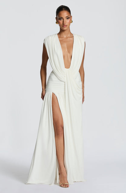 Robe Longue Longue - Ivoire