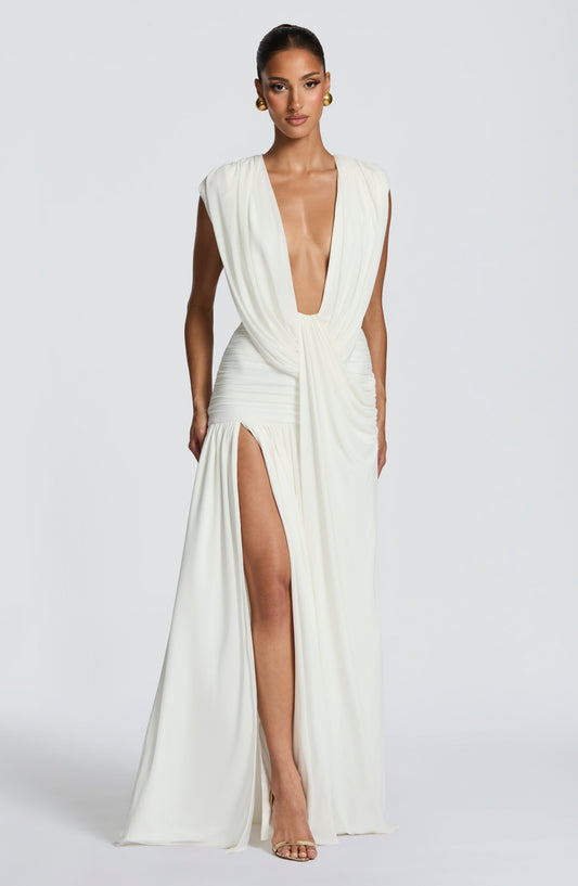 Robe Longue Romilly - Ivoire