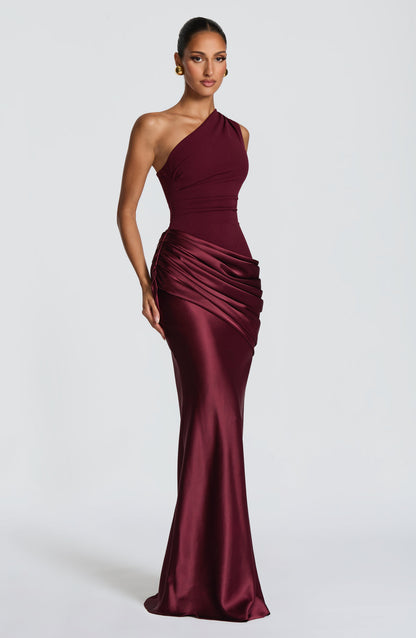 Robe Longue Sadona - Cerise laquée