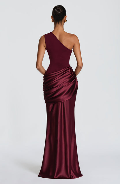 Robe Longue Sadona - Cerise laquée