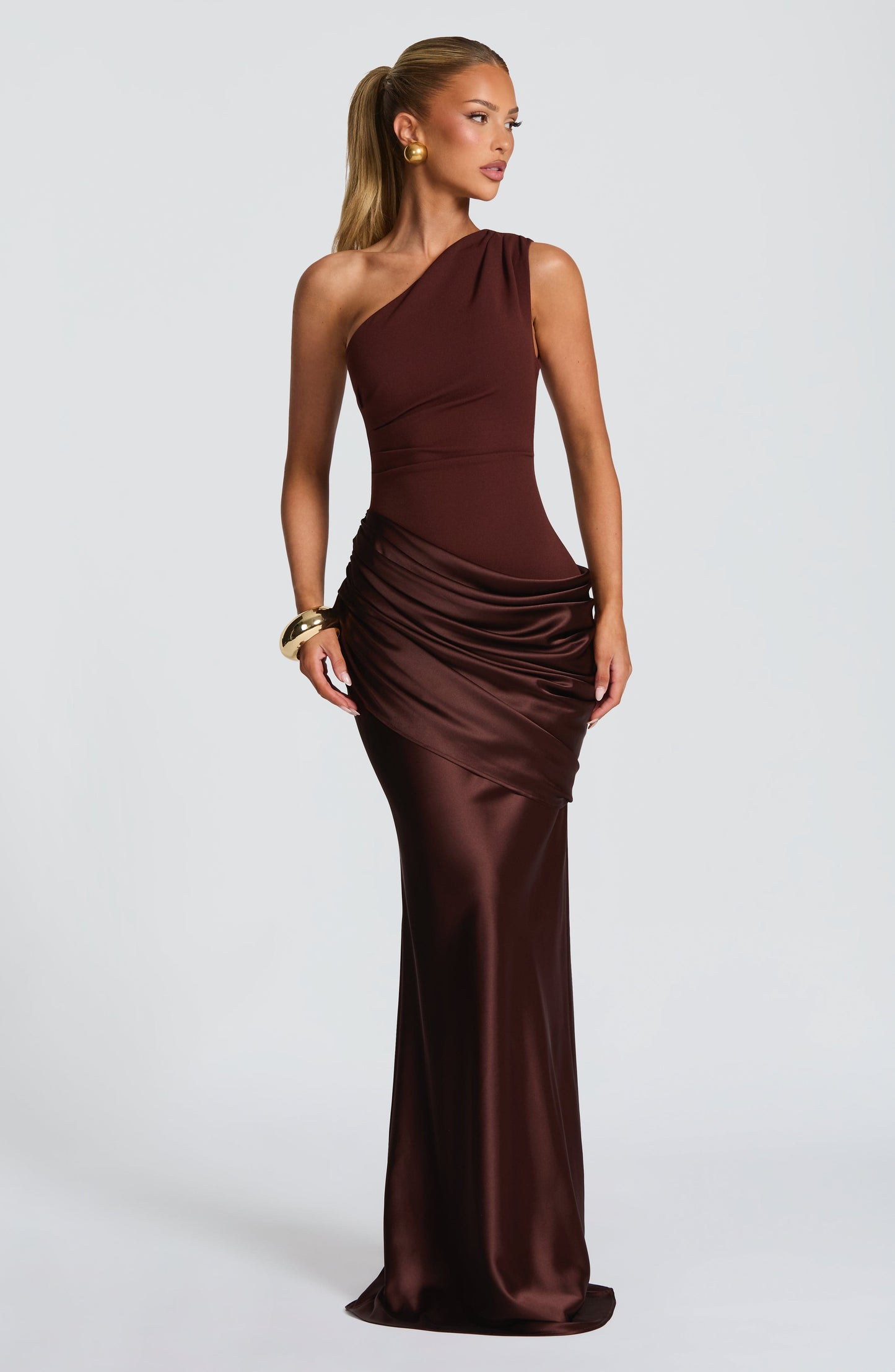 Robe Longue Sadona - Brun Prune