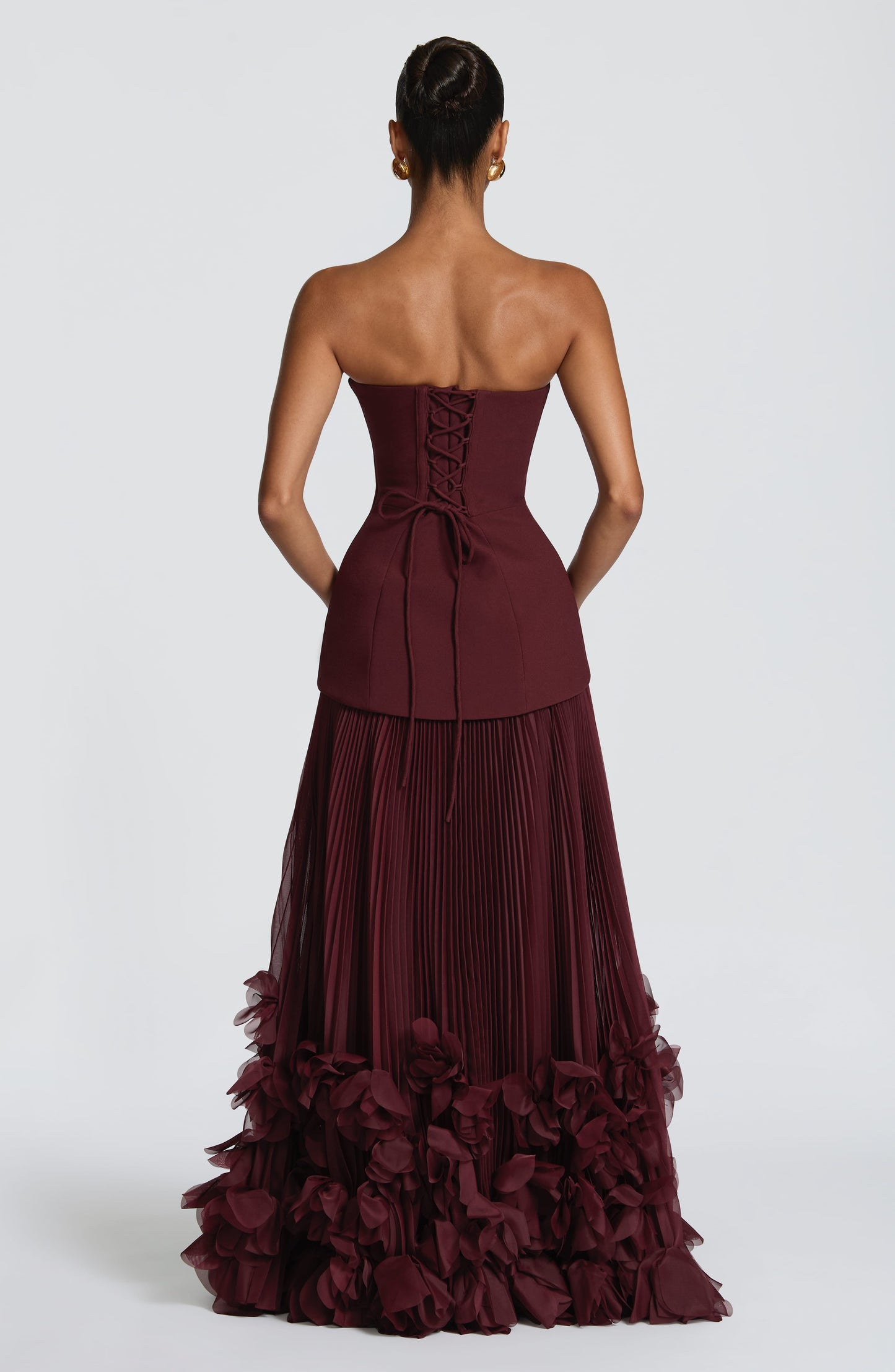 Robe Longue Longue - Cerise laquée