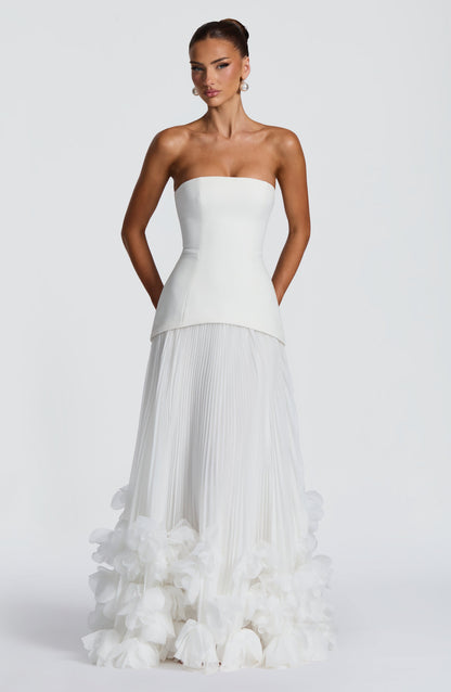 Robe Longue Seraphina - Ivoire