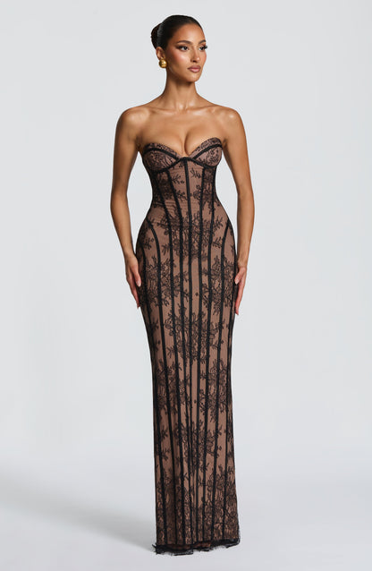 Robe Longue Sian - Noir