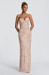 Robe Longue Sian - Rose blush