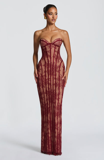 Robe Longue Sian - Bourgogne