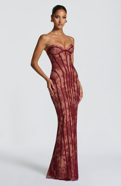 Robe Longue Sian - Bourgogne