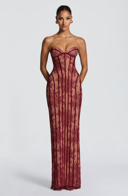 Robe Longue Sian - Bourgogne