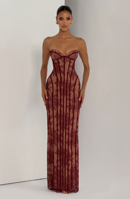 Robe Longue Sian - Bourgogne