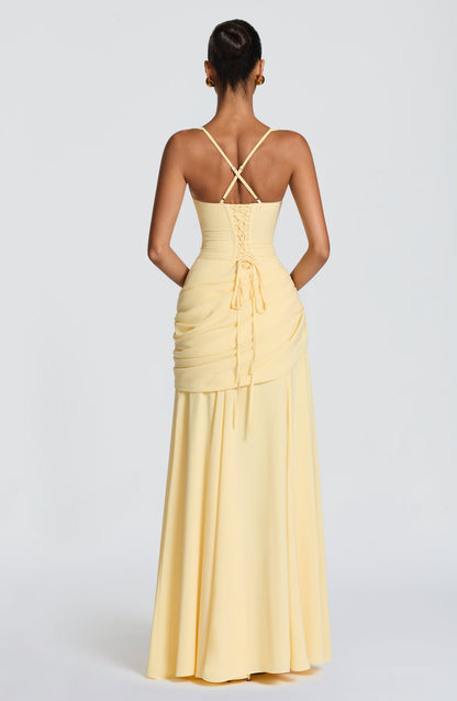 Robe Longue Sura - Jaune Citron