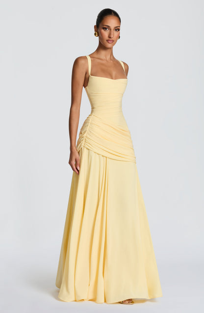 Robe Longue Sura - Jaune Citron