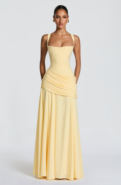 Robe Longue Sura - Jaune Citron