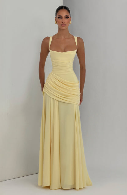 Robe Longue Sura - Jaune Citron