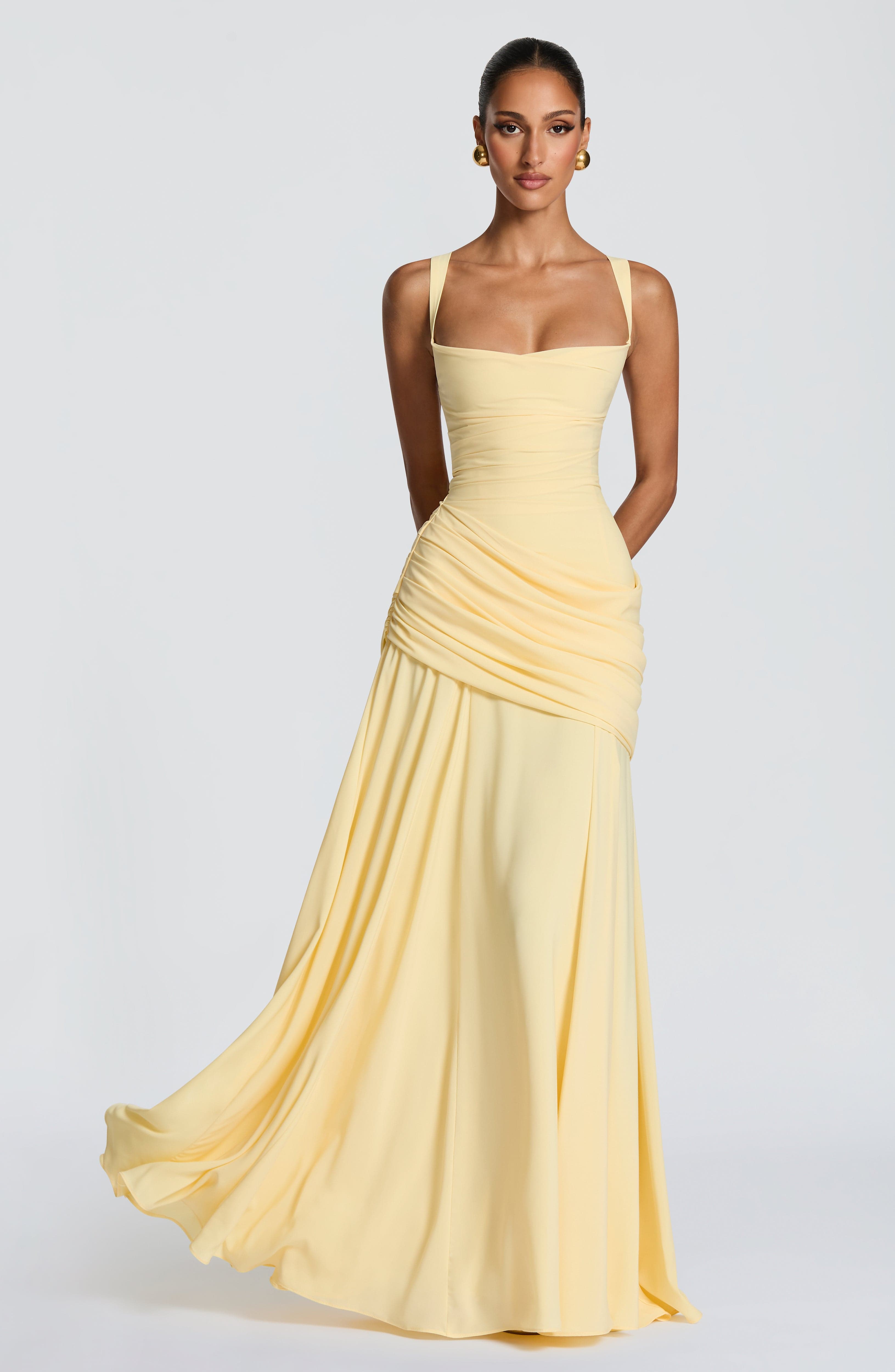 Robe Longue Sura - Jaune Citron