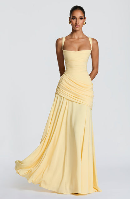Robe Longue Sura - Jaune Citron