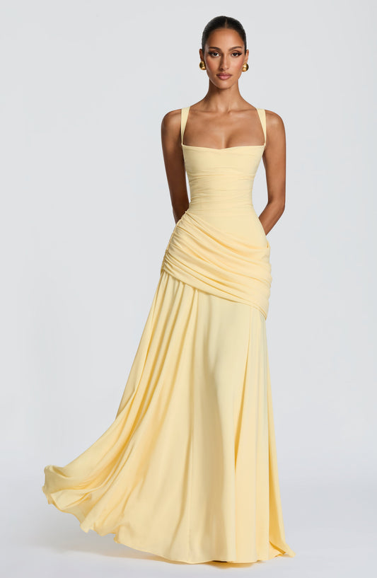Robe Longue Sura - Jaune Citron
