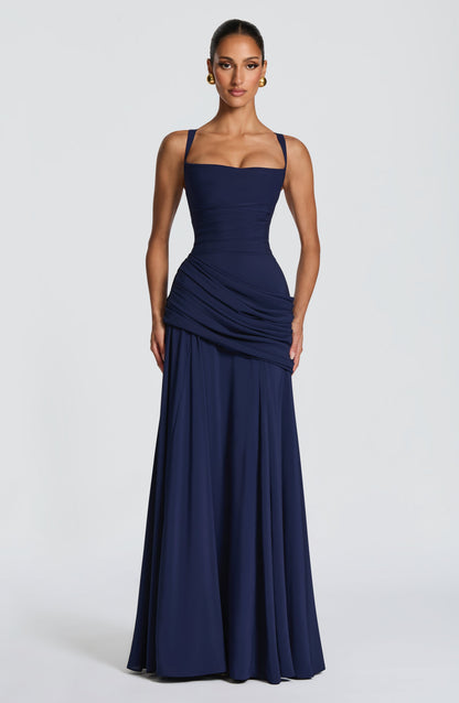 Robe Longue Sura - Bleu Marine
