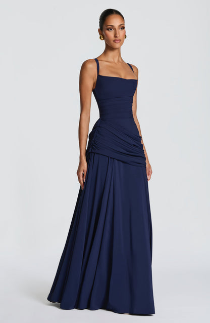 Robe Longue Sura - Bleu Marine