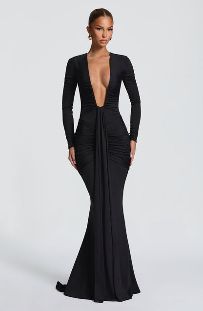 Robe Longue Longue - Noir