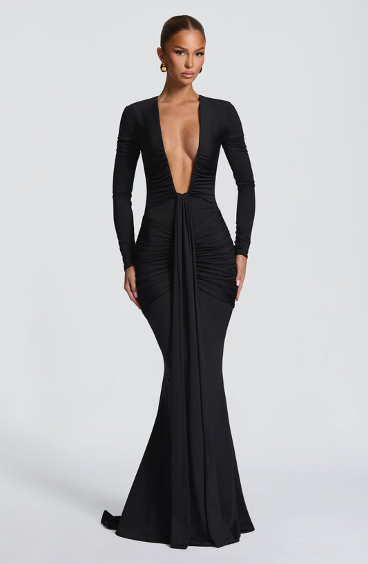 Robe Longue Tara - Noir