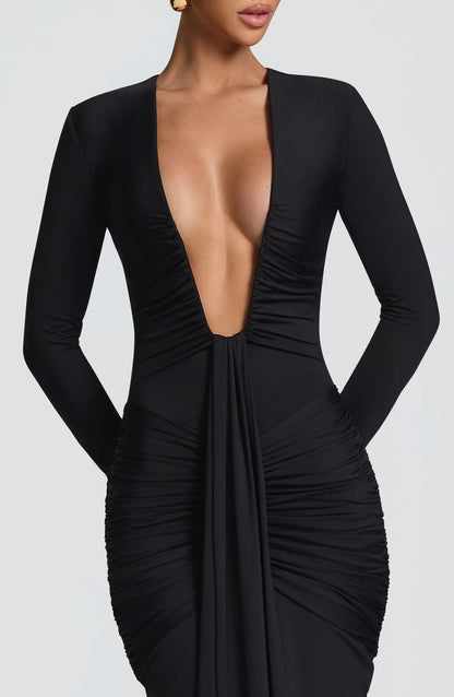 Robe Longue Longue - Noir