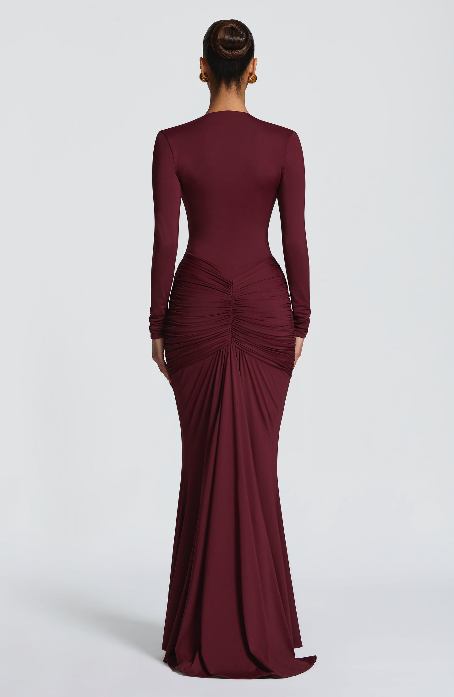 Robe Longue Longue - Cerise laquée
